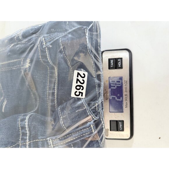 Ariat M4 Mens Relaxed Boot Cut Jeans Size 42 X 34 Blue Denim Whickered Western C - Picture 14 of 14